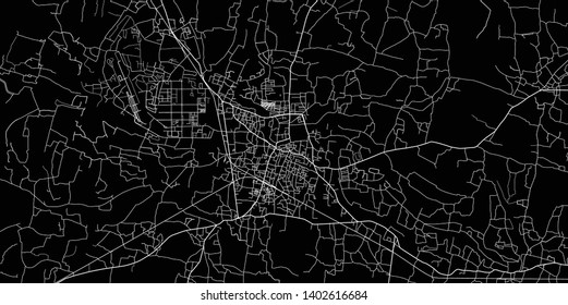 Urban vector city map of Jessore, Bangladesh