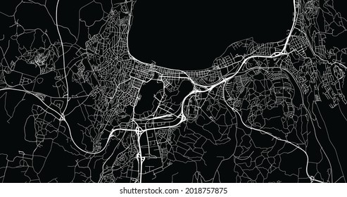Mapa urbano vectorial de Jokoping, Suecia, Europa