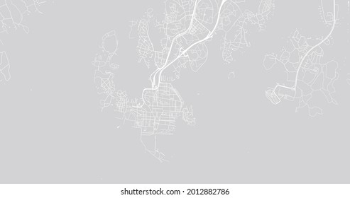 Urban vector city map of Karlskrona, Sweden, Europe