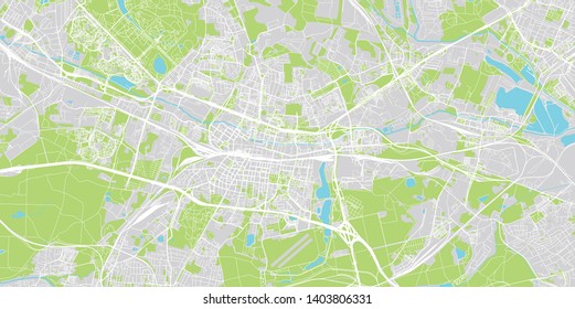 Urban Vector City Map Katowice 260nw 1403806331 