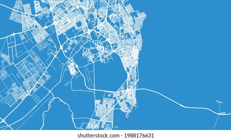 Urban vektorcity map of Khobar, Saudi-Arabien, Naher Osten