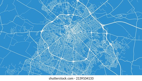 Urban vector city map of Lexington, Kentucky , United States of America