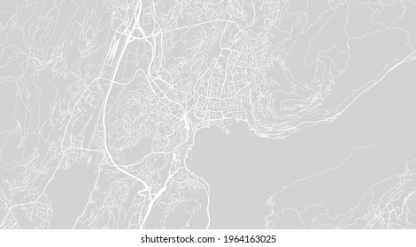 Urban Vektor city map of Lugano, Schweiz, Europa