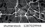 Urban vector city map of Minneapolis, Minnesota, United States of America