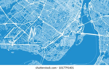 Mapa urbano de vectores urbanos de Montreal, Canadá