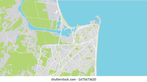 Mapa urbano vectorial de Napier, Nueva Zelanda