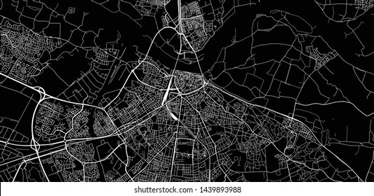Mapa urbano vectorial de Nijmegen, Países Bajos