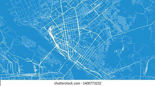 Urban Vector City Map Leon Mexico Stock Vector (Royalty Free) 1374142187