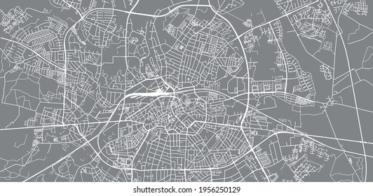 Mapa urbano vectorial de Odense, Dinamarca