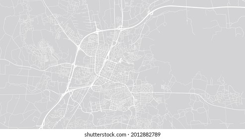 Urban vector city map of Orebro, Sweden, Europe