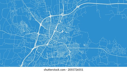 Urban vector city map of Orebro, Sweden, Europe