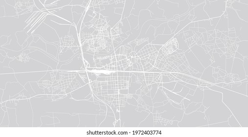 Urban vector city map of Pardubice, Czech Republic, Europe