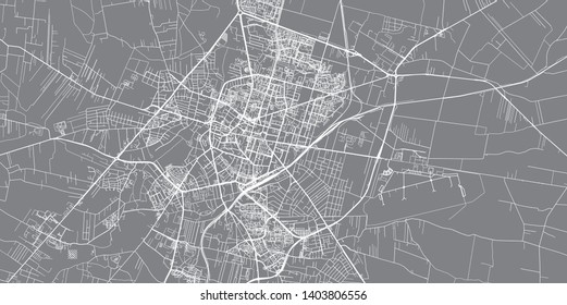 Urban Vector City Map Radom Poland Stock Vector (royalty Free 