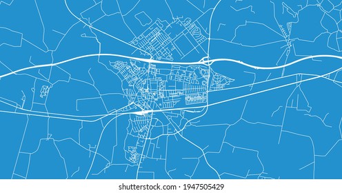 Urban vector city map of Ringstead, Denmark