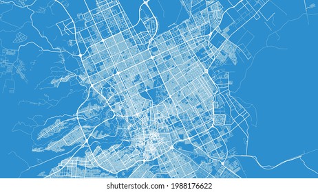 Urban vector city map of Riyadh, Saudi Arabia, Middle East
