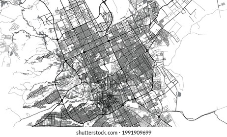 Urban vector city map of Riyadh, Saudi Arabia, Middle East