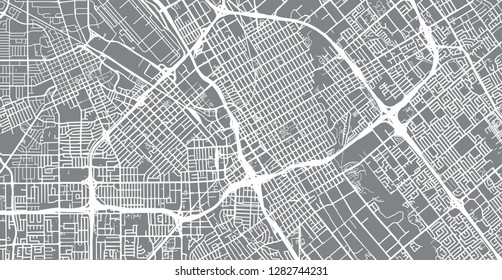 Urban vector city map of SanJose, California, United States of America