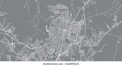 Urban vector city map of Santa An, California , United States of America