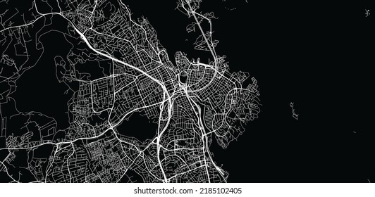 Urban Vector City Map Of Stavanger, Norway, Europe