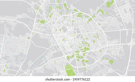 Urban vector city map of Sultanah, Saudi Arabia, Middle East