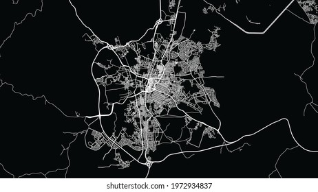 Urban vector city map of Ta'if, Saudi Arabia, Middle East