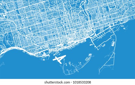 Urban Vector City Map Toronto 260nw 1018533208 
