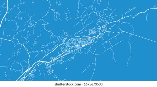 Urban vector city map of Upper Hutt, New Zealand