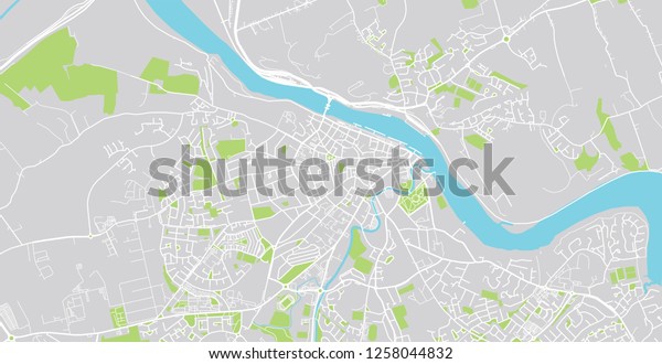 Map Of Waterford City Urban Vector City Map Waterford Ireland Stock Vector (Royalty Free)  1258044832 | Shutterstock