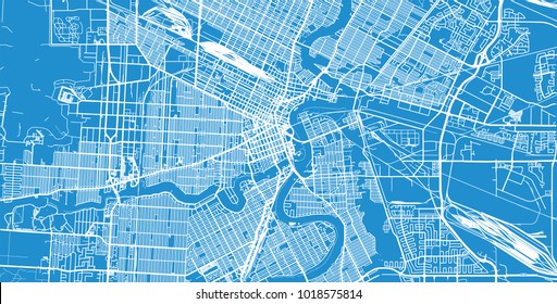 Mapa urbano vectorial de Winnipeg, Canadá