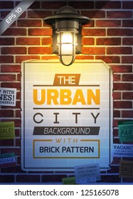 Urban wall poster