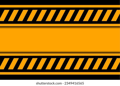 urban warning alert yellow background with black stripe design vector