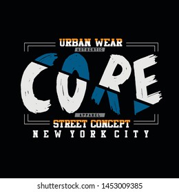 urban wear,core,new york city,alphabet,lettering tee element vintage graphic t shirt print vector illustration design