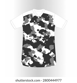 URBAN OR WINTER STYLE WITH LARGE, INTERLOCKING SPLOTCHES AND SPLOTCHY ELEMENTS SCATTERED RANDOMLY AND DENSELY THROUGHOUT THE IMAGE AREA