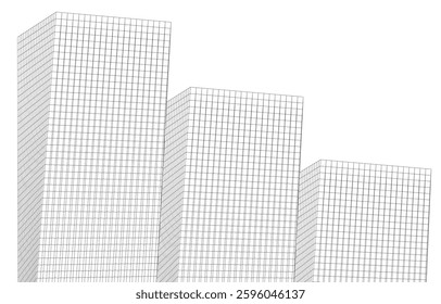 Urban Wireframe – Modern Architectural Perspective