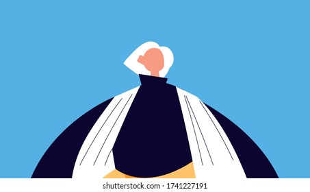 Urban woman cartoon with casual cloth design, Person people human and social media theme Vector illustration