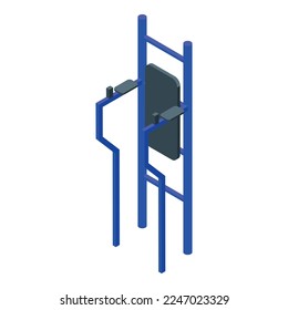 Urban workout icon isometric vector. Street workout. Sport park