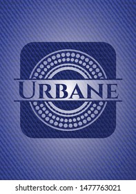 Urbane with jean texture. Vector Illustration. Detailed.