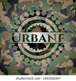 Urbane on camo pattern. Vector Illustration. Detailed.