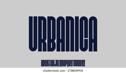 URBANICA urban font perfect for your poster design - Shutterstock ID 1738039934