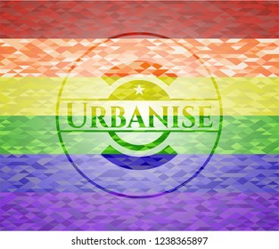 Urbanise lgbt colors emblem 