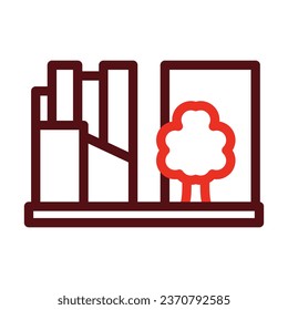 Urbanism Vector Thick Line Two Color Icons For Personal And Commercial Use.
