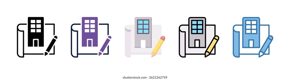 Elemento de icono de urbanización para diseño
