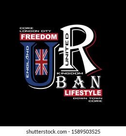 urban,london city,graphic t shirt for print vector illustration design
