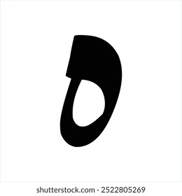 Urdu Alphabet Letter HA Vector Shape