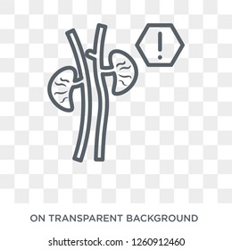 Uremia icon. Trendy flat vector Uremia icon on transparent background from Diseases collection. High quality filled Uremia symbol use for web and mobile