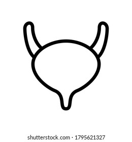 Icono de línea de símbolo de usuario, Ilustración vectorial