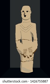 
Urfa, Turkey. The oldest statue in the world. Urfa man statue.
Neolithic