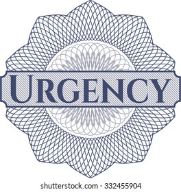Urgency abstract rosette