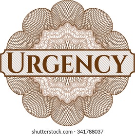 Urgency abstract rosette