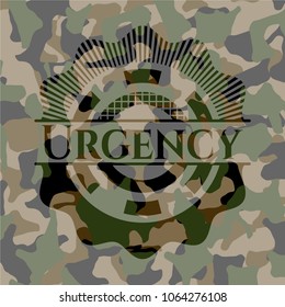 Urgency camouflaged emblem